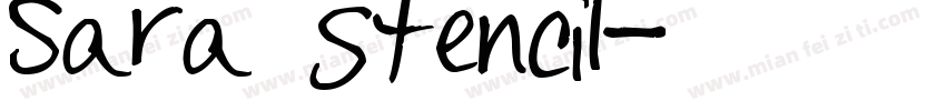 Sara stencil字体转换
